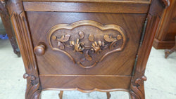 French Walnut Single Bedside Cabinet | Antique & Vintage | Moonee Ponds Antiques | Australia Wide Delivery