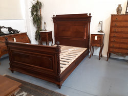 Henry II French Walnut 19th Century Queen Size bed | Antique & Vintage | Moonee Ponds Antiques | Australia Wide Delivery