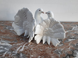 Delightful Vintage Pair of “Lladro” Porcelain Figurine Doves | Antique & Vintage | Moonee Ponds Antiques | Australia Wide Delivery