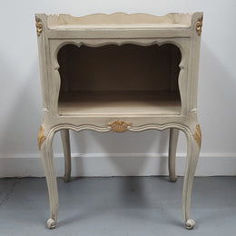 Vintage Paint Louis XV Style Side Cabinet