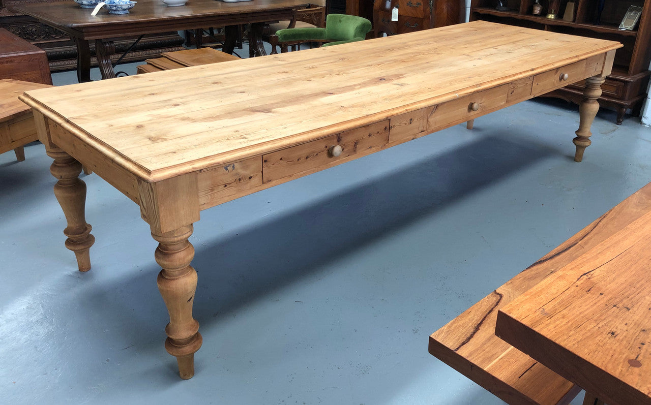 Amazing  Baltic Pine Long Dining Table