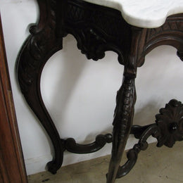 French Walnut Console Table