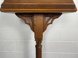 Rare French 19th Century Oak Book Lectern With Superb Detail | Antique & Vintage | Moonee Ponds Antiques | Australia Wide Delivery