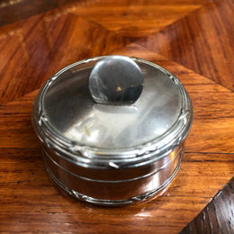 Vintage Round Metal Stud Box