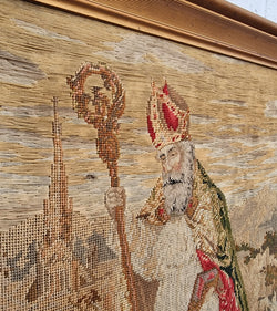 Antique Wool-Work Religious Framed Picture | Antique & Vintage | Moonee Ponds Antiques | Australia Wide Delivery