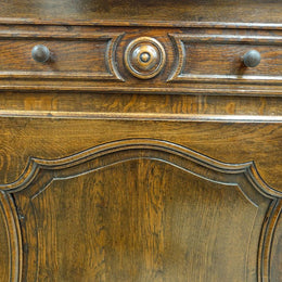 French Provincial Single Door Oak Buffet