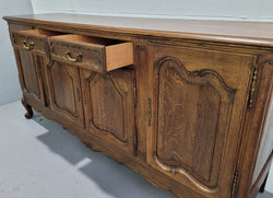 Late 19th Century French Carved Oak Four Drawer Sideboard | Antique & Vintage | Moonee Ponds Antiques | Australia Wide Delivery