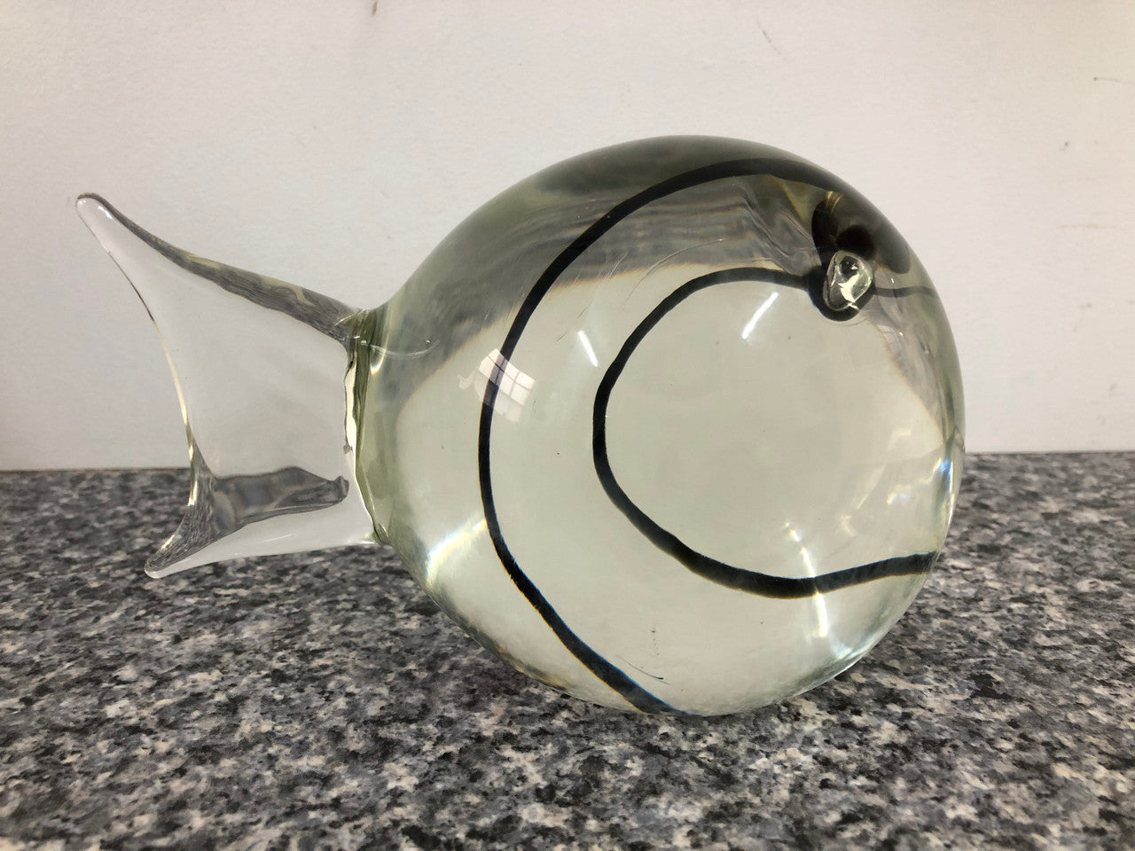 Signed Italian Cenedese Vetri Glass Fish Sculpture