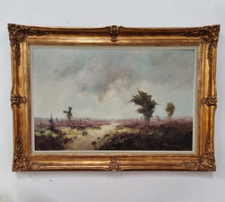 Fabulous Country Landscape Oil on Canvas In Gilt Frame | Antique & Vintage | Moonee Ponds Antiques | Australia Wide Delivery