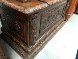 Beautifully Carved 19th Century Gothic Style Hall Seat | Antique & Vintage | Moonee Ponds Antiques | Australia Wide Delivery