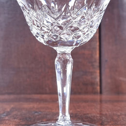 Lovely set of six crystal sweet glasses. In good original condition.