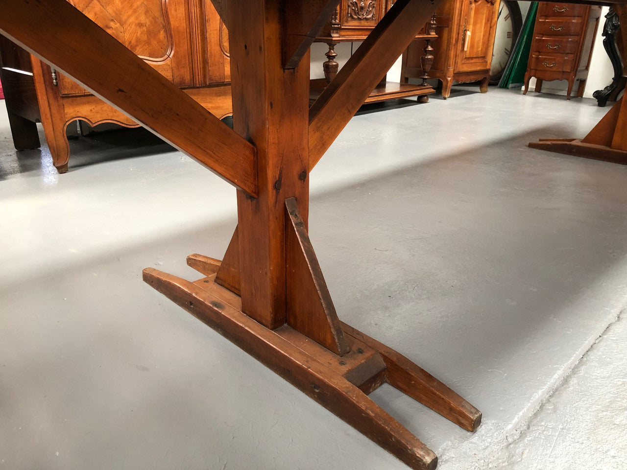 Australian Pine Trestle Style Table