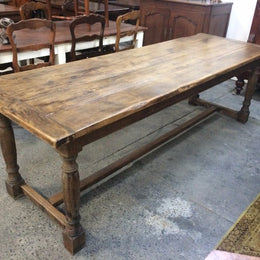 19th Century French Oak Farmhouse Table