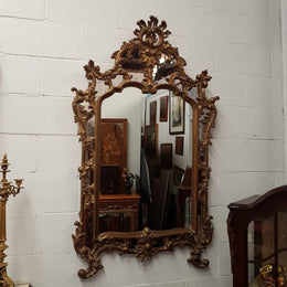 Italian Gilt Cushion Mirror