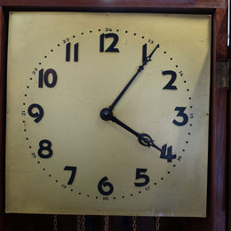Art Deco Figured Walnut Grandfather Clock