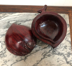 Charming Carved Chinese Rosewood Peach Trinket Box | Antique & Vintage | Moonee Ponds Antiques | Australia Wide Delivery