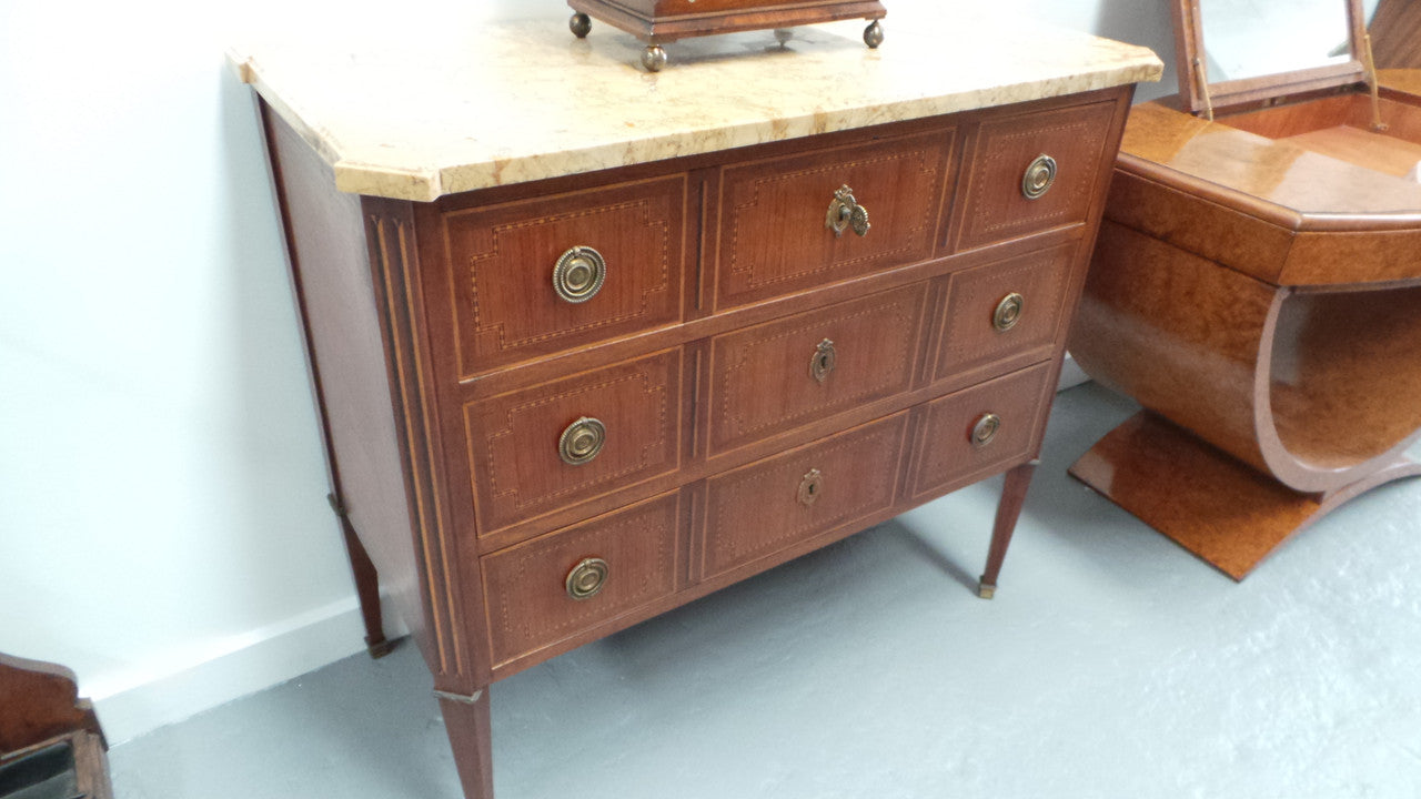19th Century French Marquetry Inlaid Commode | Antique & Vintage | Moonee Ponds Antiques | Australia Wide Delivery