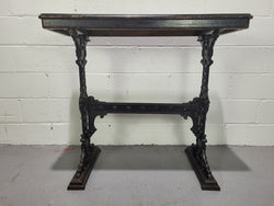 Stunning Late Victorian English Mahogany & Cast Iron Base Pub Table | Antique & Vintage | Moonee Ponds Antiques | Australia Wide Delivery