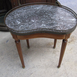 French Marble Top Side Table