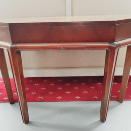 Walnut Art Deco Side Table