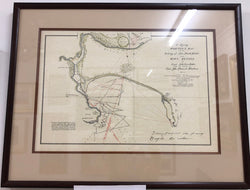 Modern Hand drawn Cartographers Map | Antique & Vintage | Moonee Ponds Antiques | Australia Wide Delivery