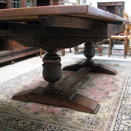 French Oak Extension Table-1