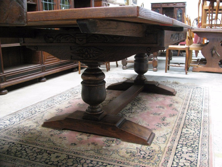 French Oak Extension Table-1