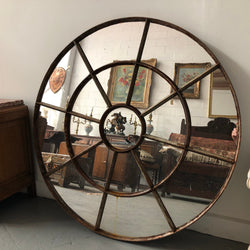 French Cast Iron Round Garden Mirror | Antique & Vintage | Moonee Ponds Antiques | Australia Wide Delivery