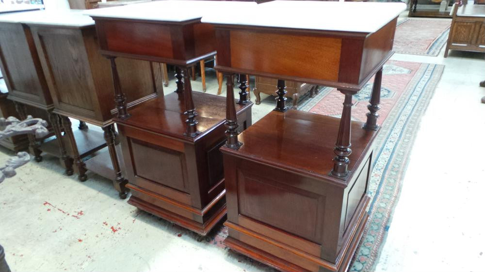 Pair of French Mahogany Bedside Cabinets-3