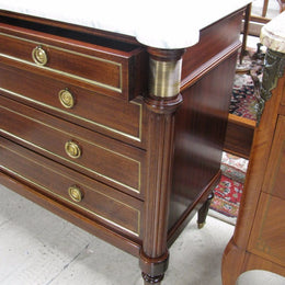 French Mahogany Louis XVI Style Commode