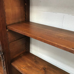 Antique 19th Century French Beautifully Carved Open Bookcase