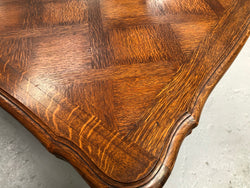 Sensational French Oak Louis XV Style Parquetry Top Extension Table | Antique & Vintage | Moonee Ponds Antiques | Australia Wide Delivery