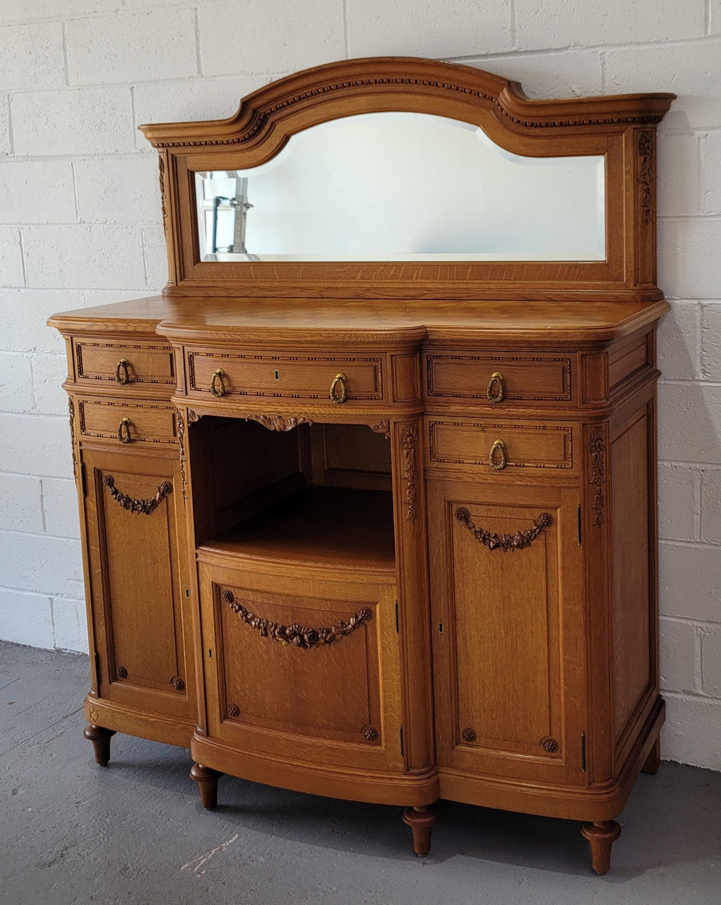 Lovely French Oak Louis XVI Style Sideboard | Antique & Vintage | Moonee Ponds Antiques | Australia Wide Delivery