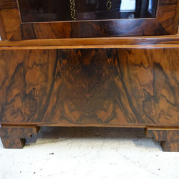 Art Deco Figured Walnut Grandfather Clock