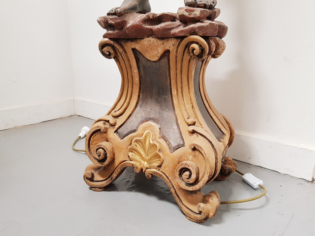 Wooden 19th Century Italian Blackamoor Floor Lamp | Antique & Vintage | Moonee Ponds Antiques | Australia Wide Delivery