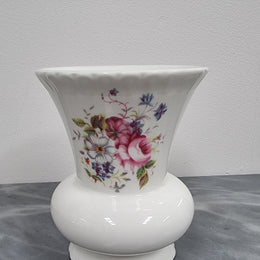 Decorative Coalport floral bone china vase. It is in good original condition, please view photos as they help form part of the description.