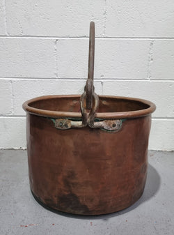 Antique French Copper Firewood Handled Bucket | Antique & Vintage | Moonee Ponds Antiques | Australia Wide Delivery