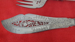Victorian Fish Server Set | Antique & Vintage | Moonee Ponds Antiques | Australia Wide Delivery