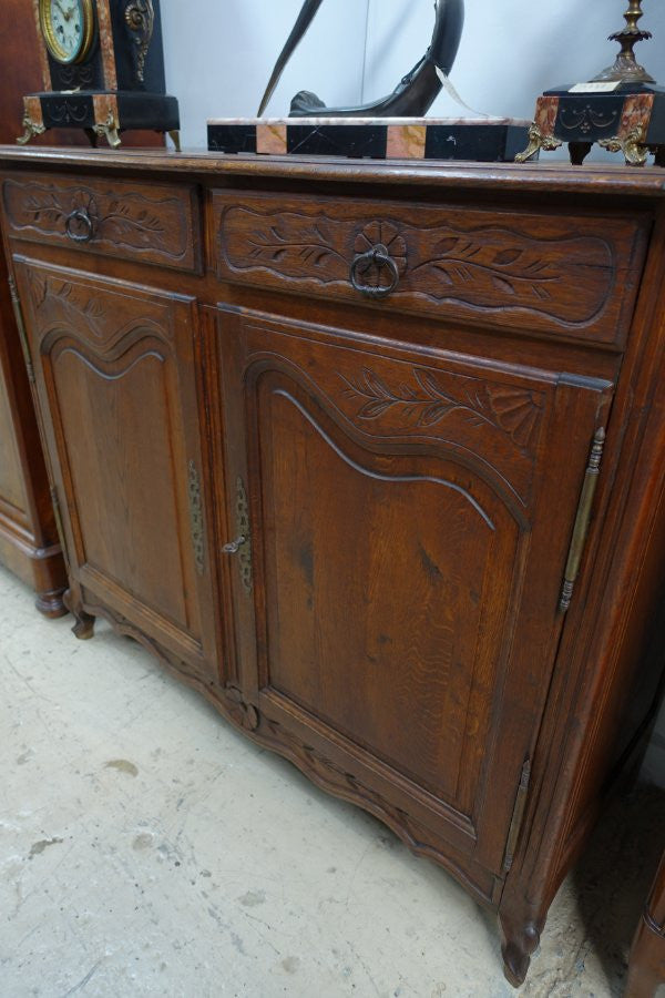 French Provincial Oak Small Buffet | Antique & Vintage | Moonee Ponds Antiques | Australia Wide Delivery