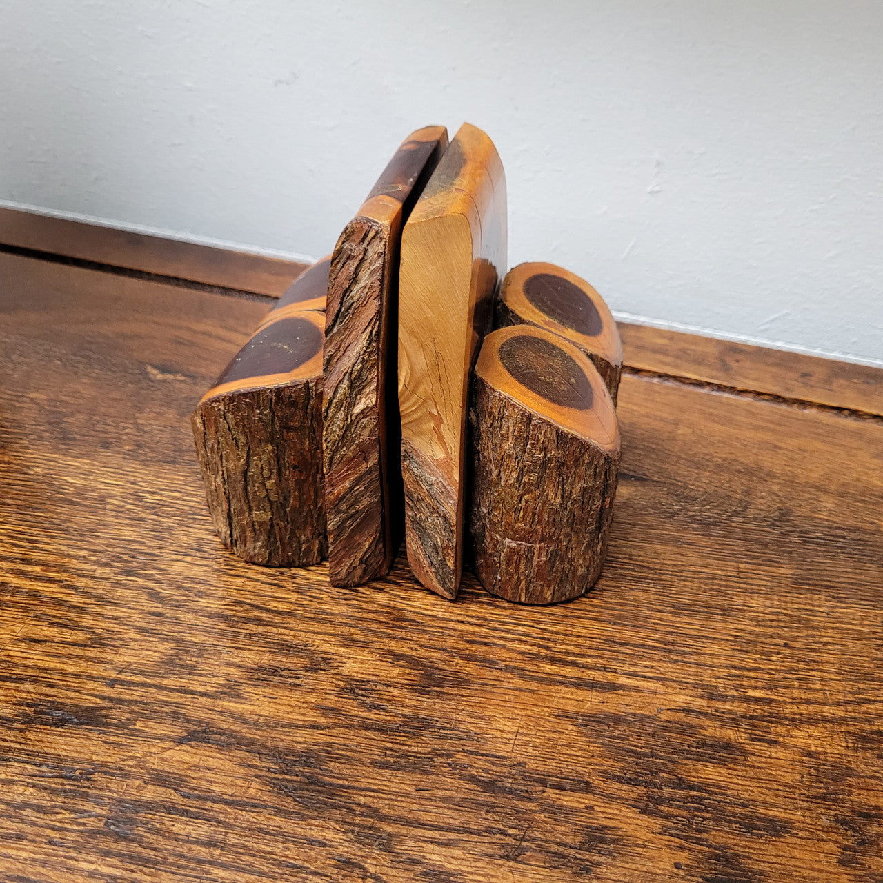 Amazing vintage pair of Mulga wood book ends in great original condition. Please see photos as they form part of the description.