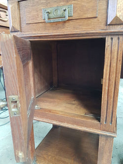 French Pair of Oak Beside Cabinets | Antique & Vintage | Moonee Ponds Antiques | Australia Wide Delivery