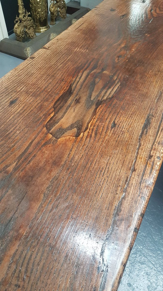Early 19th Century French Solid Oak Refectory Dining Table | Antique & Vintage | Moonee Ponds Antiques | Australia Wide Delivery