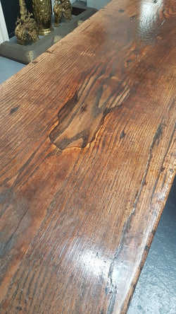 Early 19th Century French Solid Oak Refectory Dining Table | Antique & Vintage | Moonee Ponds Antiques | Australia Wide Delivery