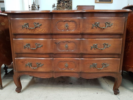 French Oak XV Style Commode