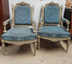 Pair of French Louis XVI Style Fauteuils | Antique & Vintage | Moonee Ponds Antiques | Australia Wide Delivery