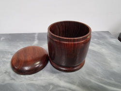 Cedar Polished Covered Box | Antique & Vintage | Moonee Ponds Antiques | Australia Wide Delivery