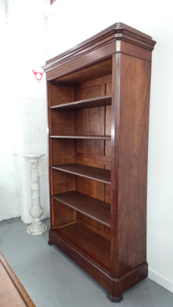 Louis Phillipe Mahogany French Open Bookcase | Antique & Vintage | Moonee Ponds Antiques | Australia Wide Delivery