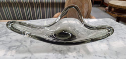 Holmegaard Danish Large Wavy Smoky Glass Bowl | Antique & Vintage | Moonee Ponds Antiques | Australia Wide Delivery