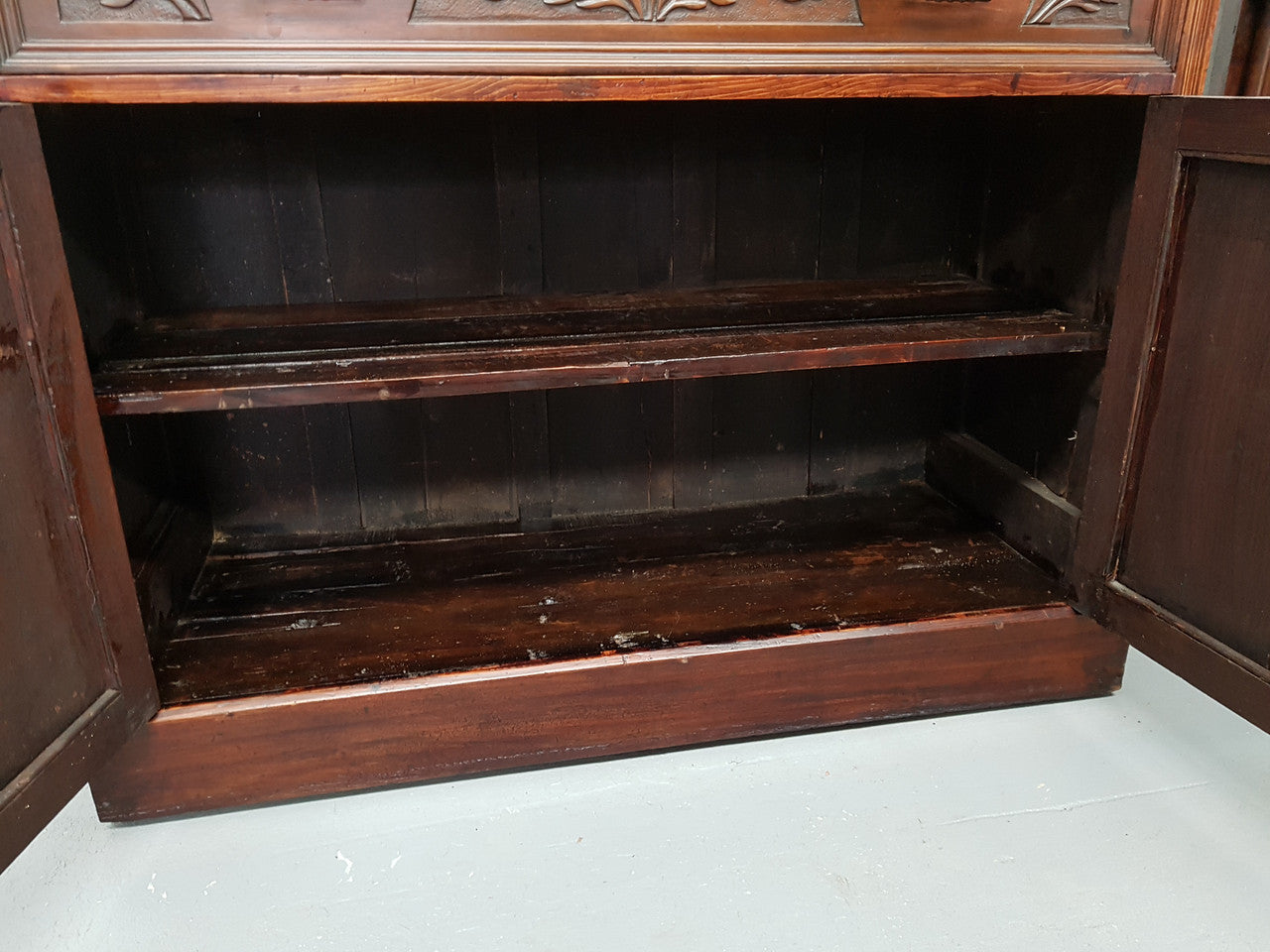 Walnut Edwardian Bookcase With Pull Out Secretaire | Antique & Vintage | Moonee Ponds Antiques | Australia Wide Delivery