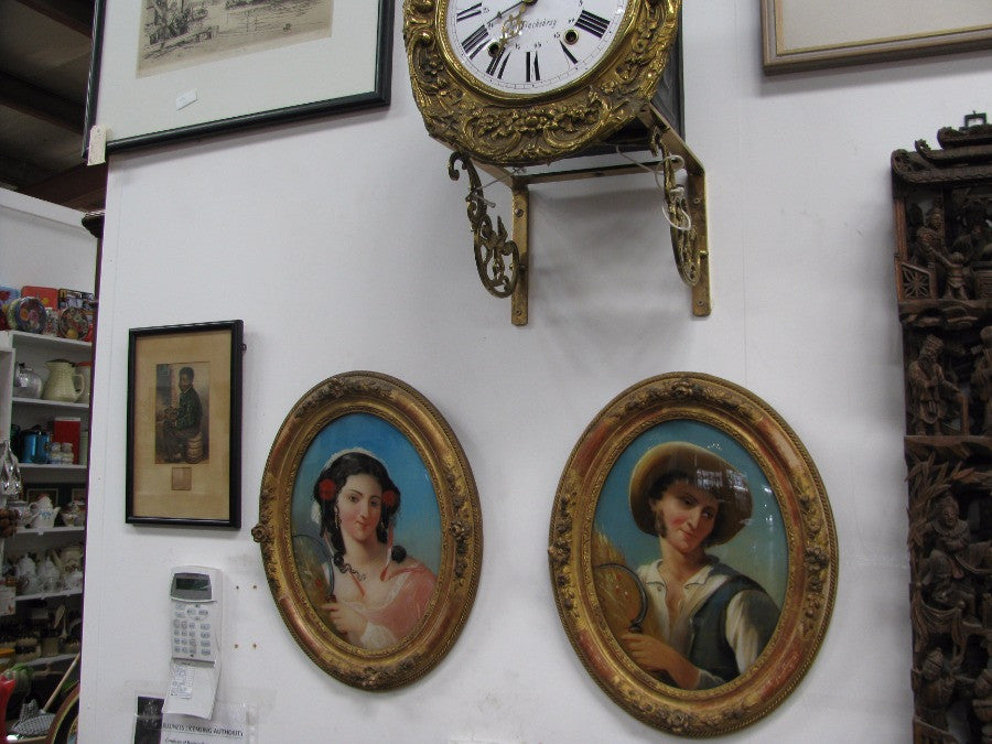 Pair of Portraits | Antique & Vintage | Moonee Ponds Antiques | Australia Wide Delivery
